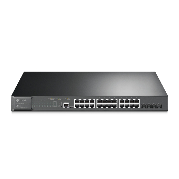 Omada JetStream 24-Port Gigabit and 4-Port 10GE SFP+ L2+ Managed Switch with 24-Port PoE+ TL-SG3428XMP